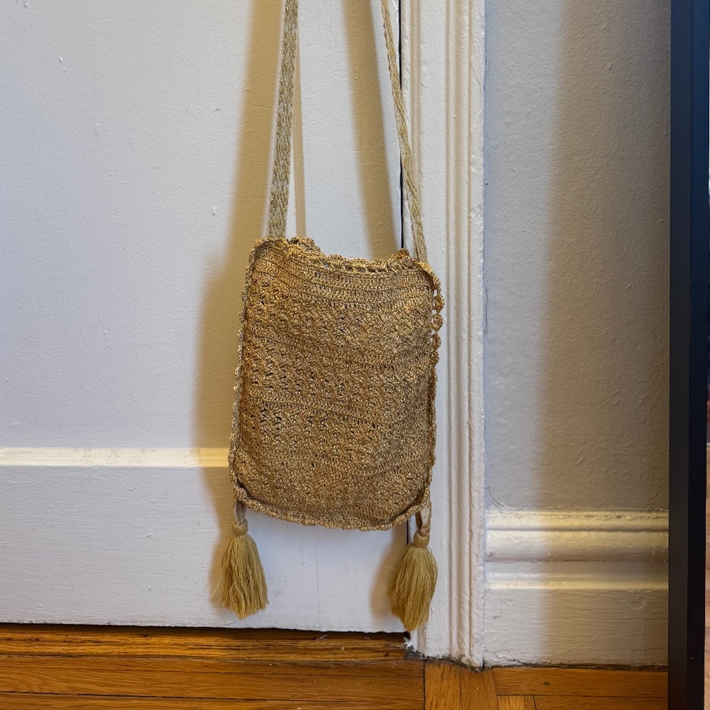 Vanessa Bruno Crochet Raffia Bag